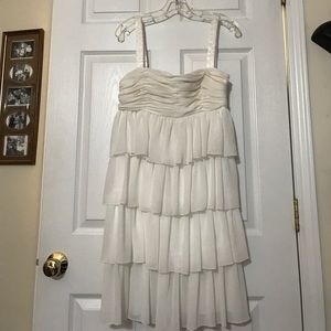 RIMINI Ivory/White Frilly Dress / NWOT